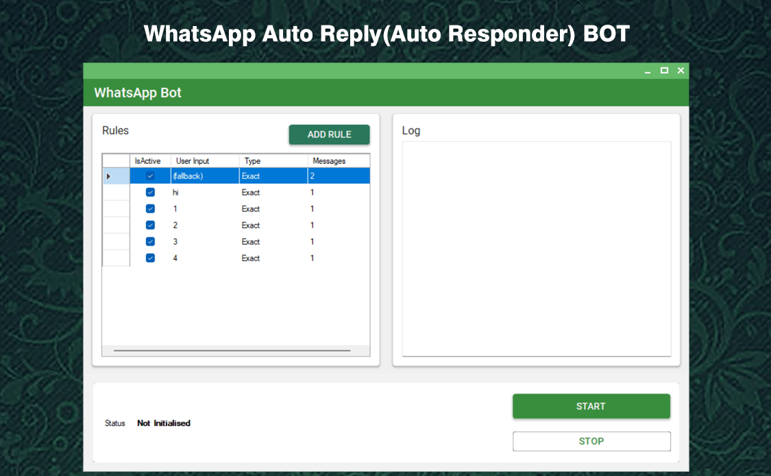 Whatsapp auto reply