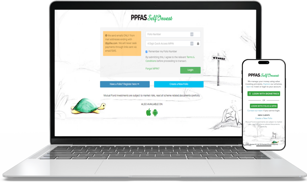 PPFAS Selfinvest Web Mobile